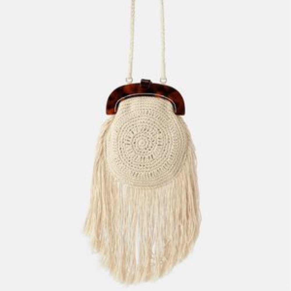 NWT!!! Zara crochet crossbody purse.